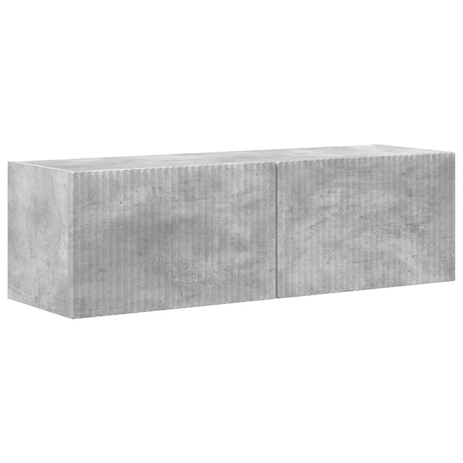 Meuble TV 8 pcs Gris béton - 5