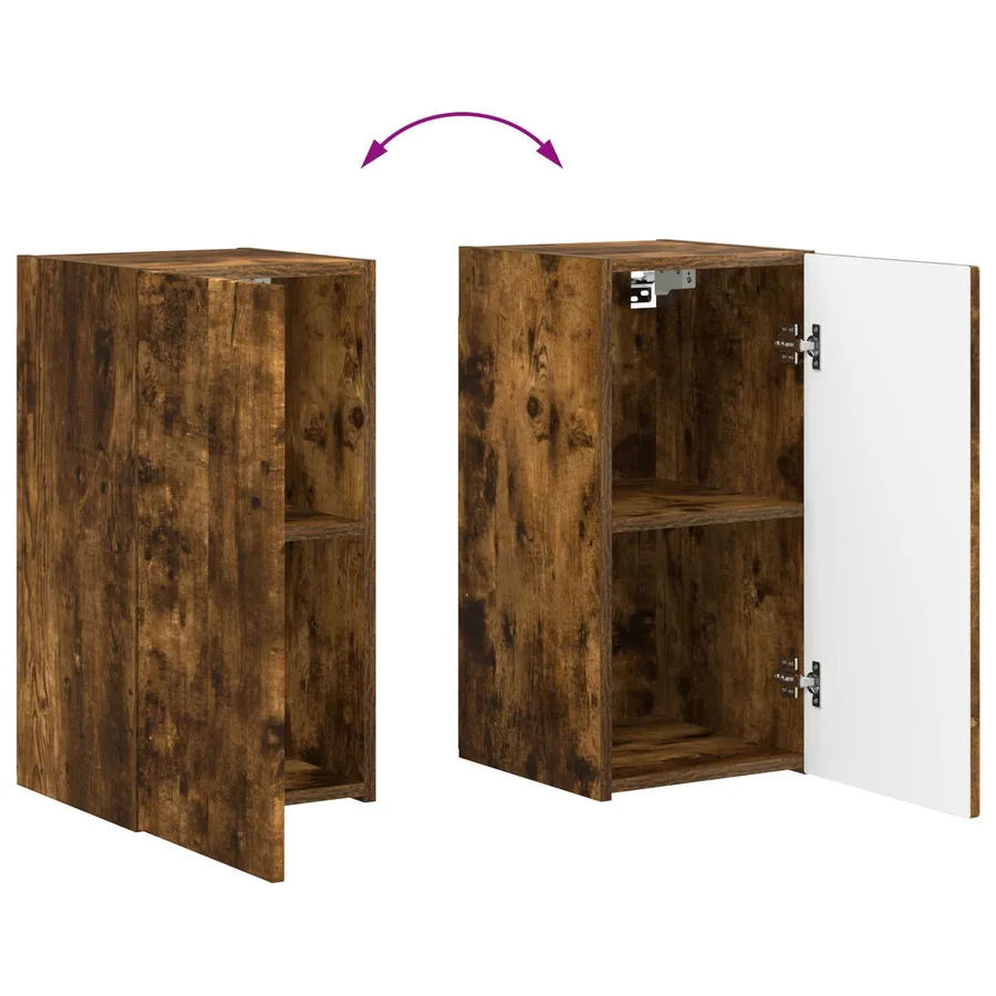Meuble TV 8 pcs Chêne fumé - 13