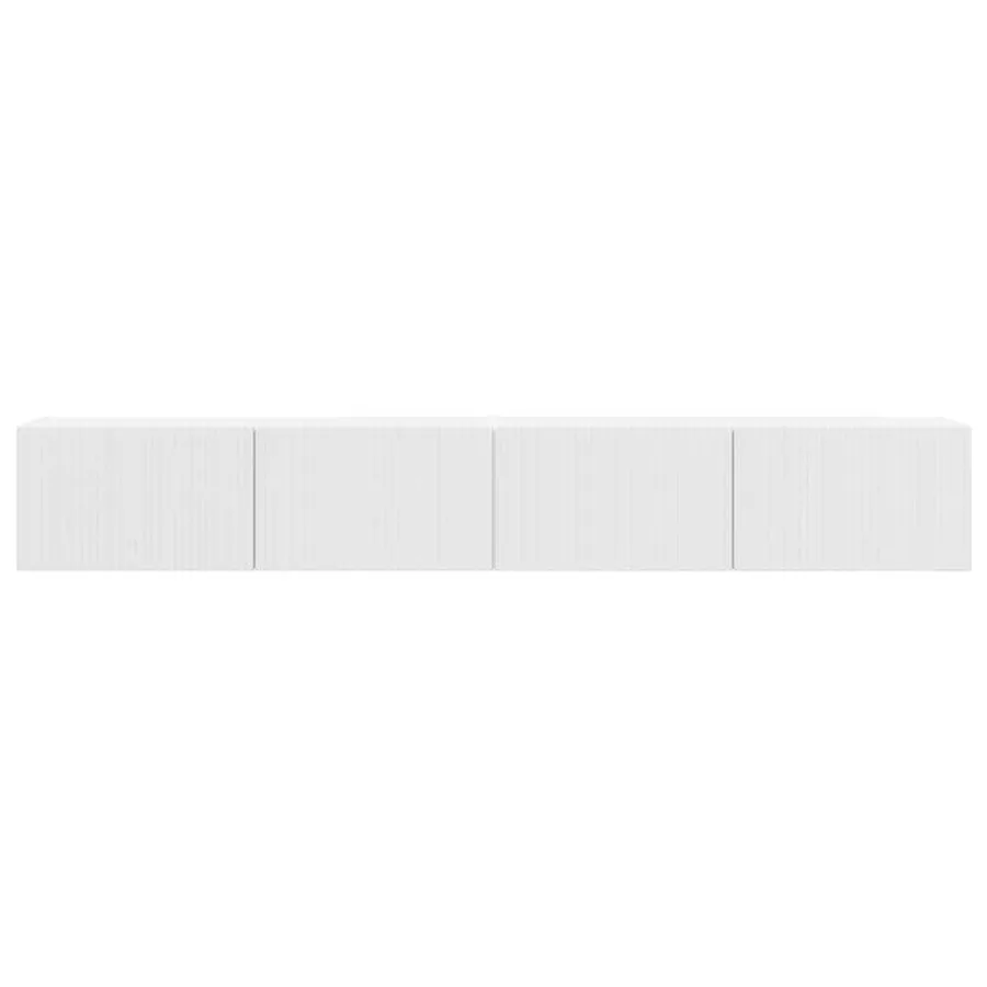 Meuble TV mural 2 pcs Blanc Brillant 98 x 31 x 29,5 cm - 7