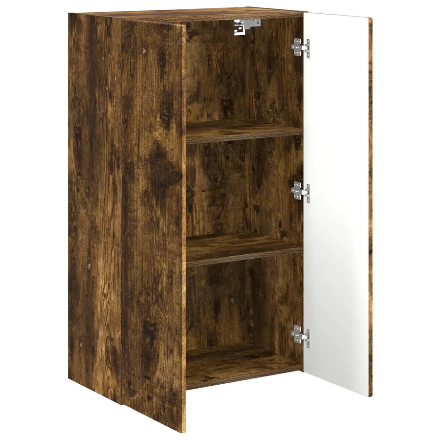 Meuble TV mural Chêne fumé 59,5 x 31 x 100 cm Bois d'ingénierie - 5