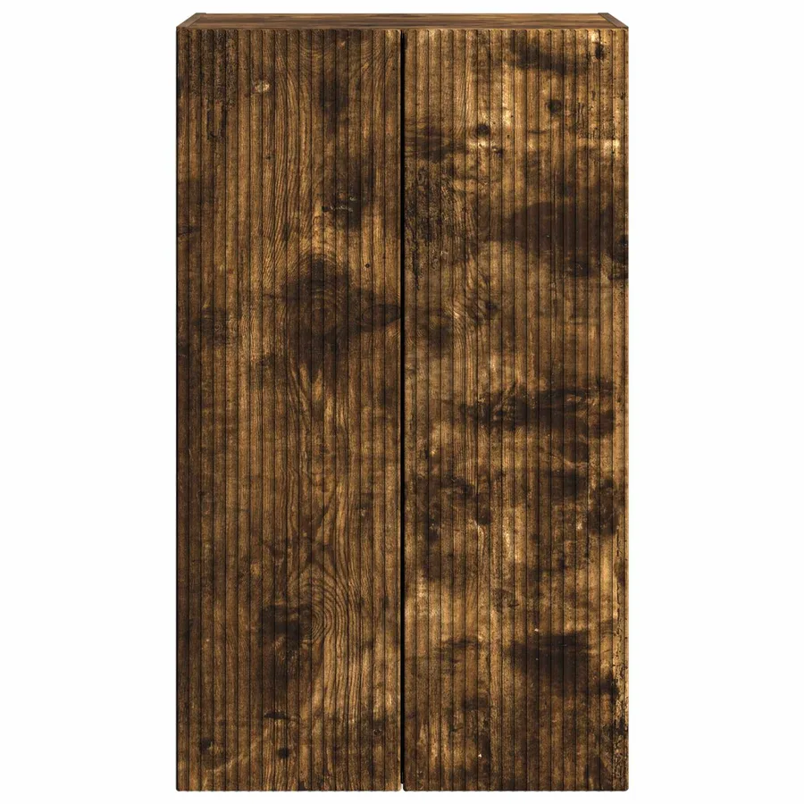 Meuble TV mural Chêne fumé 59,5 x 31 x 100 cm Bois d'ingénierie - 6
