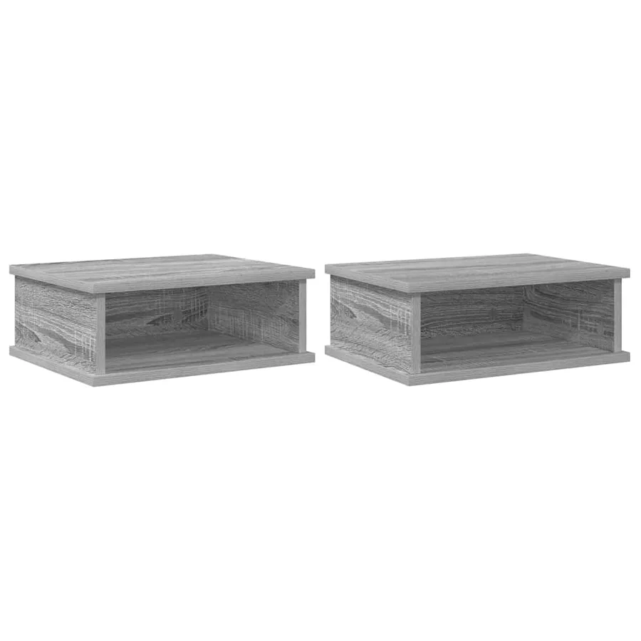 Table de chevet 2 pcs Gris Sonoma 40 x 31 x 15 cm - 2