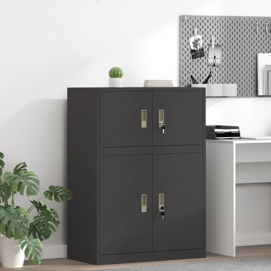 Armoire de rangement Noir 80 x 40 x 40 cm Acier