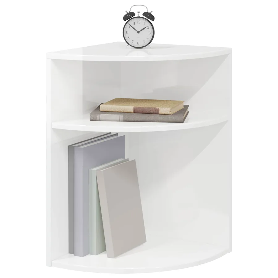Table d'appoint Blanc brillant 39,7 x 39,7 x 60 cm - 3