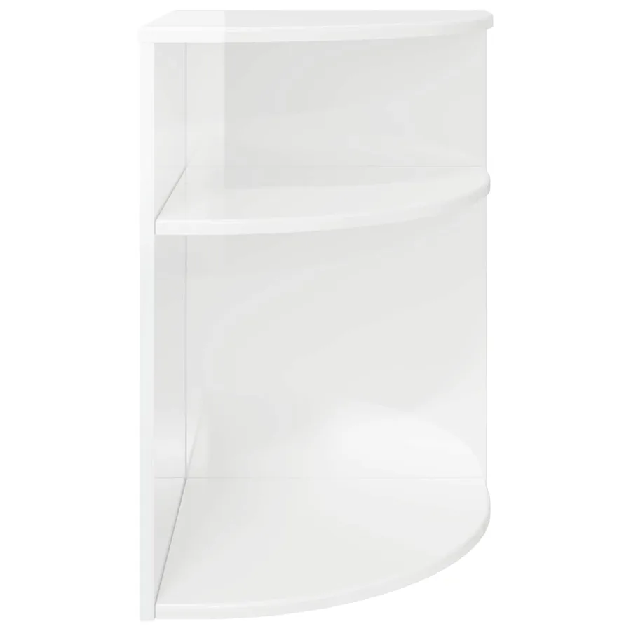 Table d'appoint Blanc brillant 39,7 x 39,7 x 60 cm - 5