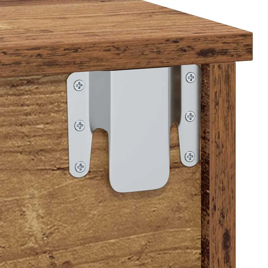 Table de chevet 2 pcs Bois ancien 40 x 31 x 15 cm - 10