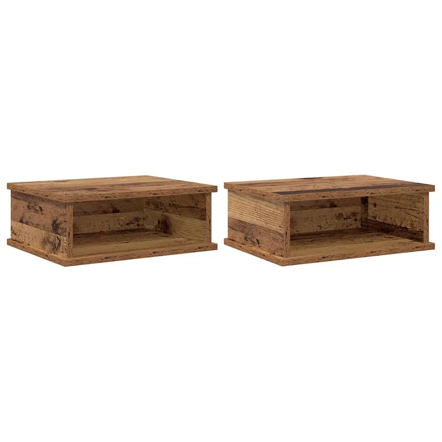 Table de chevet 2 pcs Bois ancien 40 x 31 x 15 cm - 2