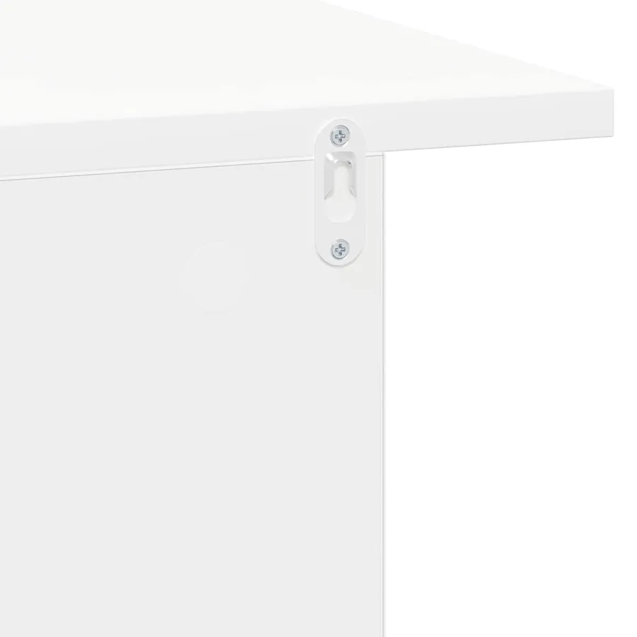 Table de chevet 2 pcs Blanc 40 x 30 x 25 cm Bois d'ingénierie - 10