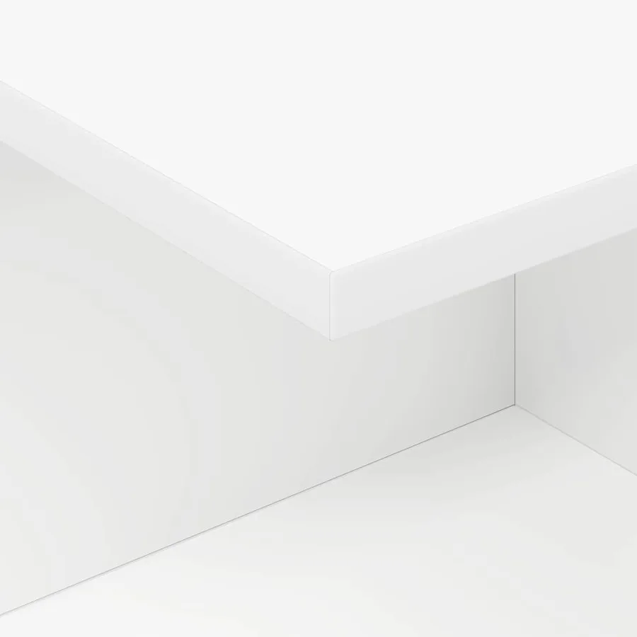 Table de chevet 2 pcs Blanc 40 x 30 x 25 cm Bois d'ingénierie - 9