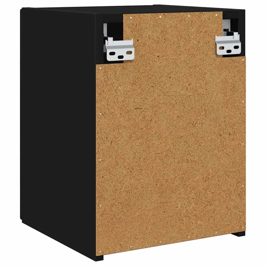 Meuble TV mural 2 pcs Noir 30 x 31 x 40 cm Bois d'ingénierie - 9