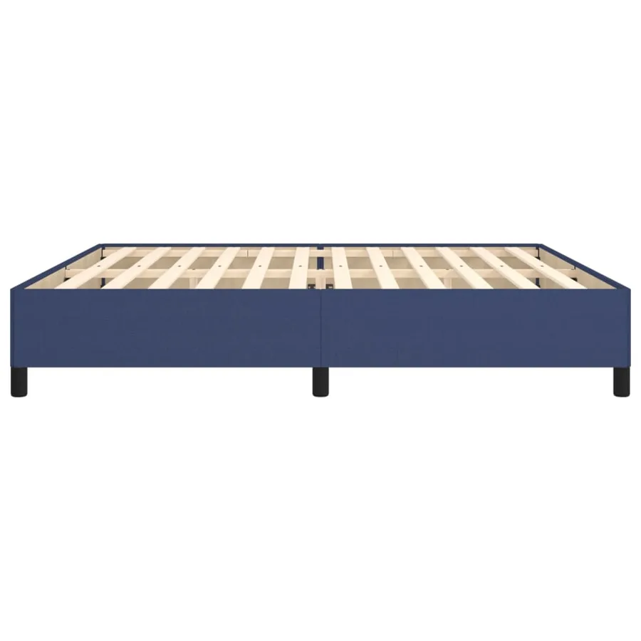 Cadre de lit sans matelas bleu 200x200 cm tissu - 6