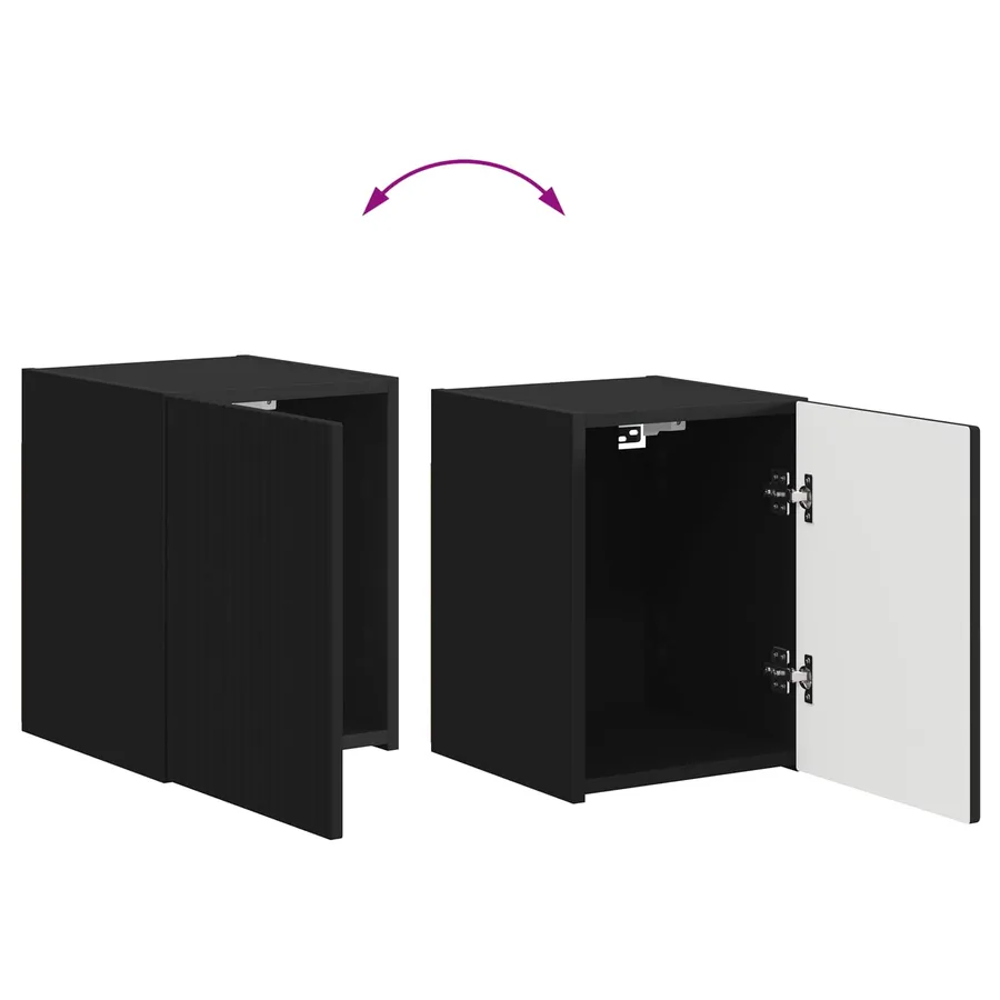 Ensemble meuble TV 5 pcs Noir Bois d'ingénierie - 13