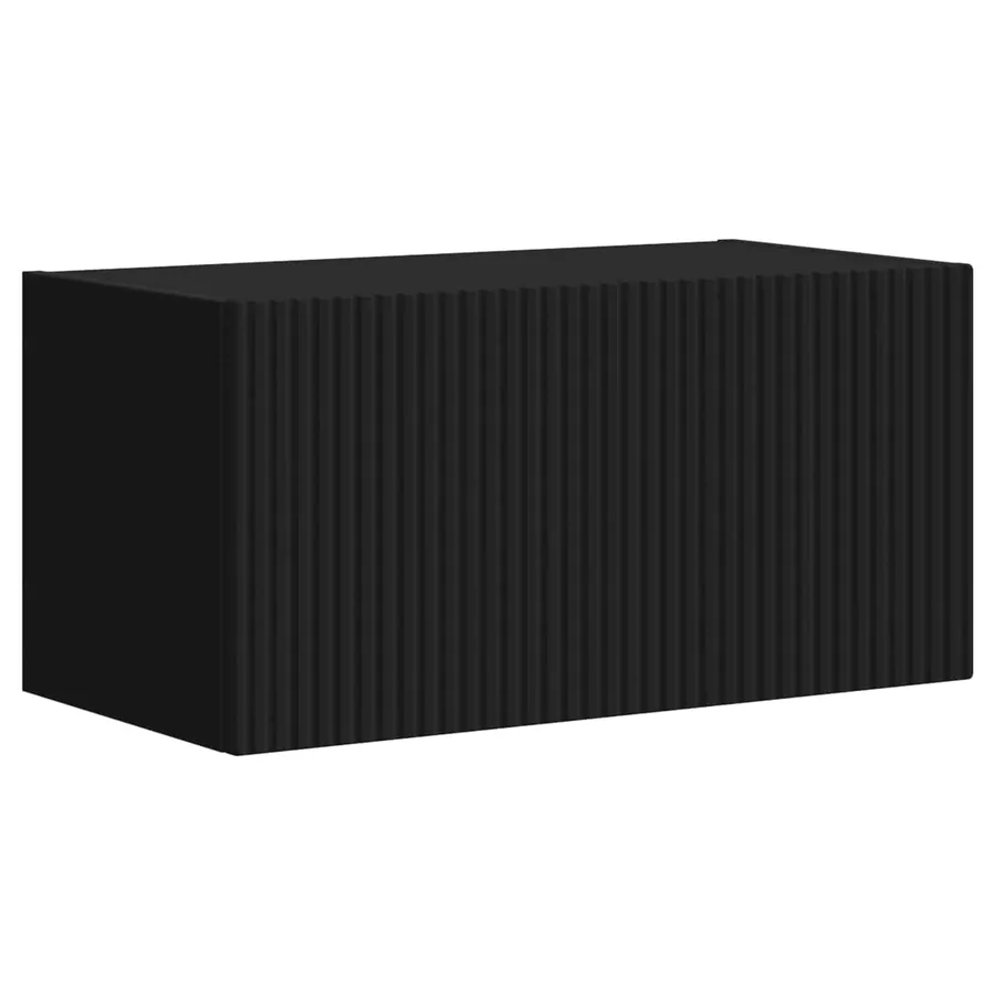 Ensemble meuble TV 5 pcs Noir Bois d'ingénierie - 5