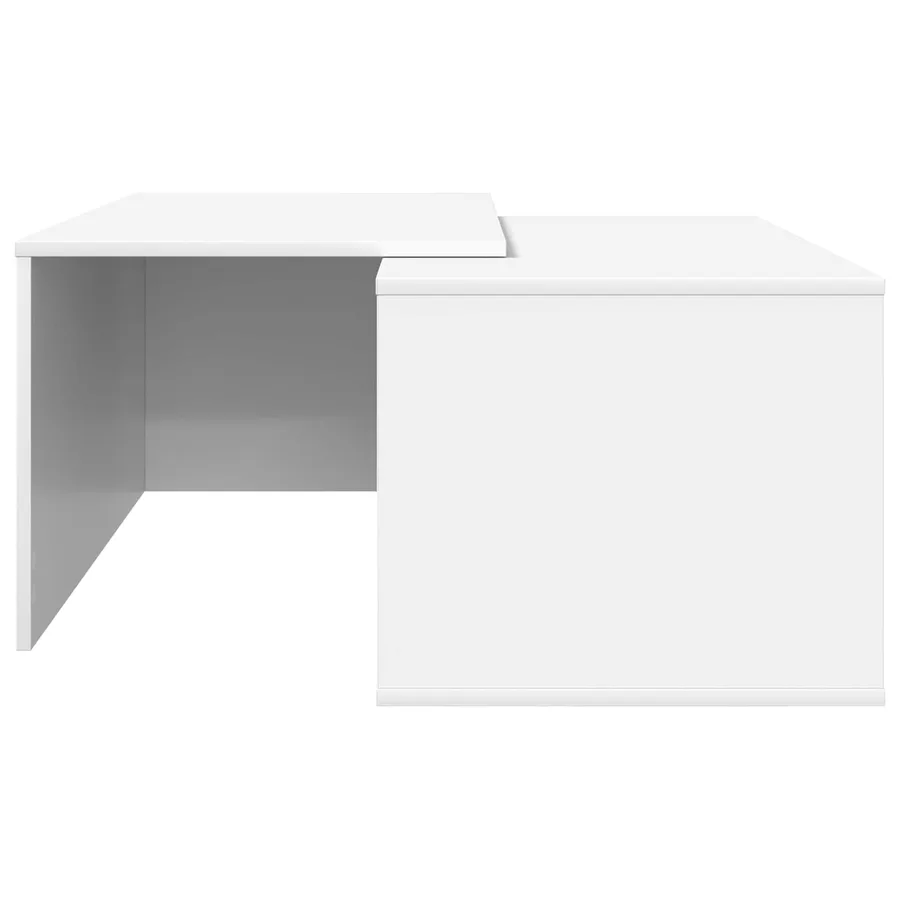 Ensemble de tables basses 2 pcs Blanc Bois d'ingénierie - 9