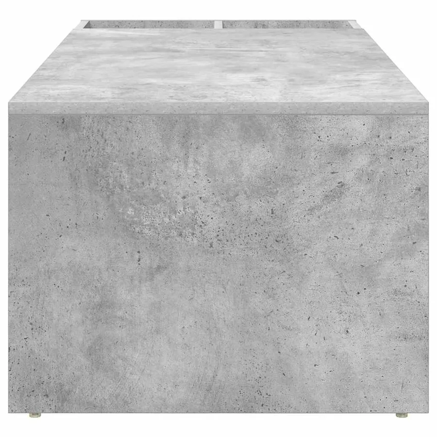Table basse Gris béton 101,5 x 50 x 37 cm Bois d'ingénierie - 6