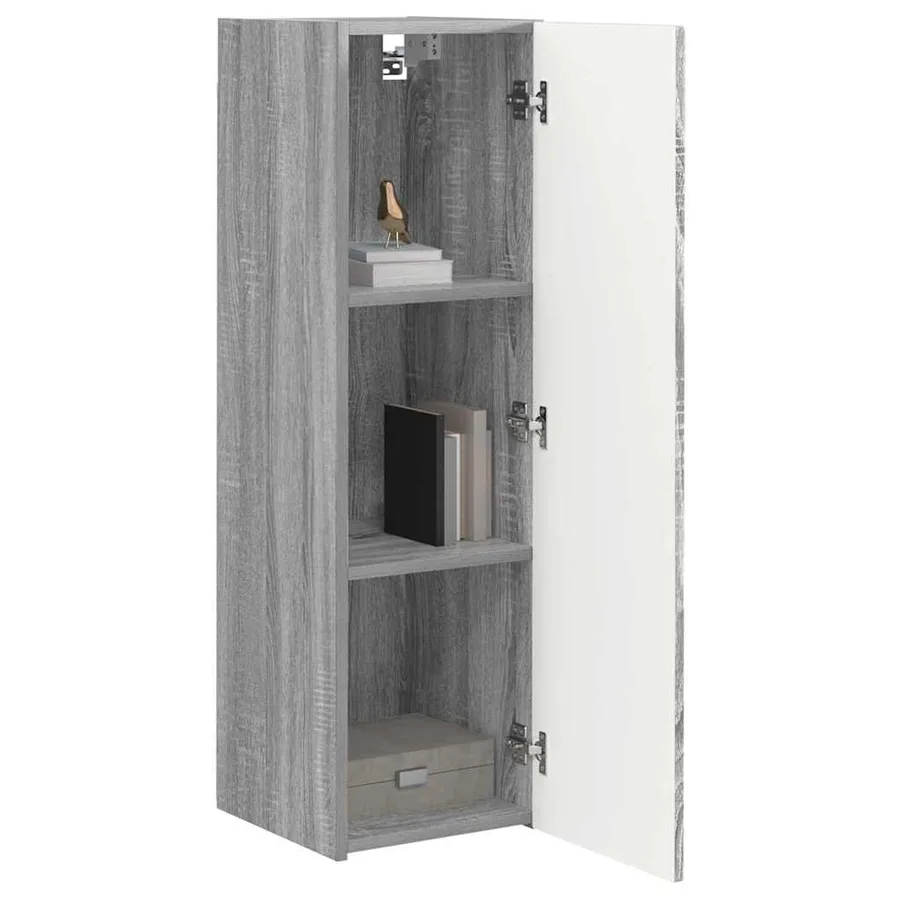 Meuble TV mural 2 pcs Gris Sonoma 30 x 31 x 100 cm - 3