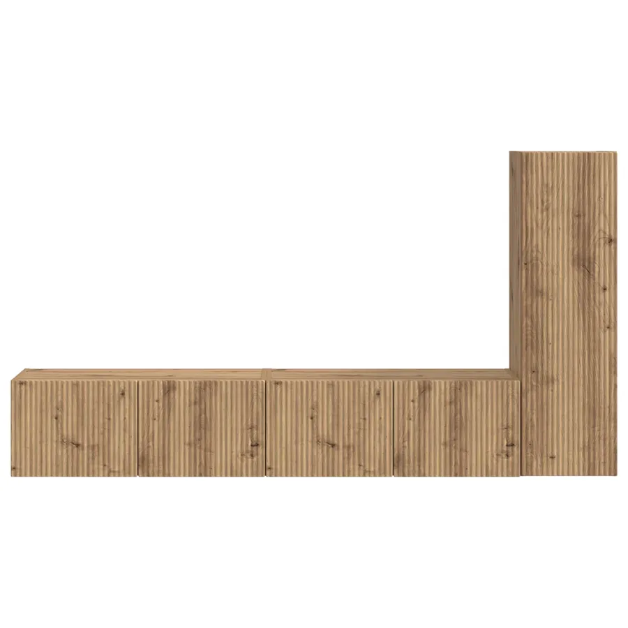 Ensemble meuble TV 3 pcs Chêne artisanal Bois d'ingénierie - 7