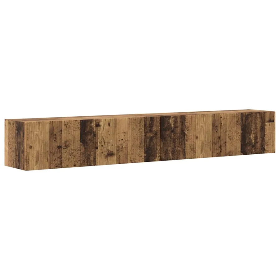 Meuble TV mural 2 pcs Bois Ancien 98 x 31 x 29,5 cm - 2