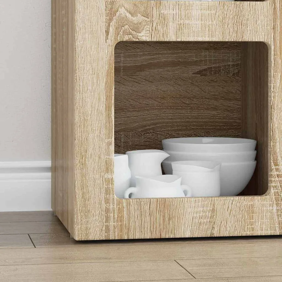Buffet ELST Chêne Sonoma 59 x 35 x 80,5 cm Bois d'ingénierie - 5