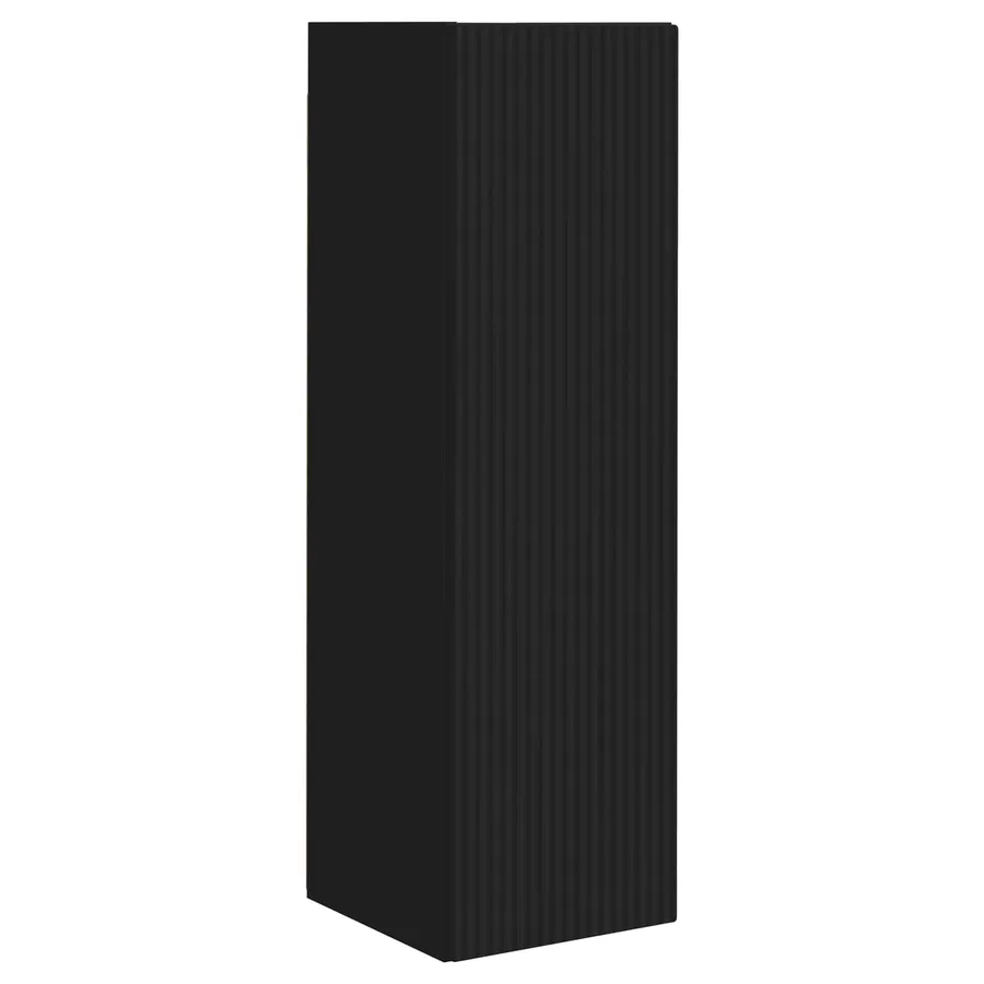Ensemble meuble TV Montage mural 3 pcs Noir Bois d'ingénierie - 7