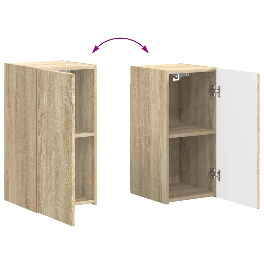 Ensemble meuble TV 4 pcs Chêne Sonoma Bois d'ingénierie - 13