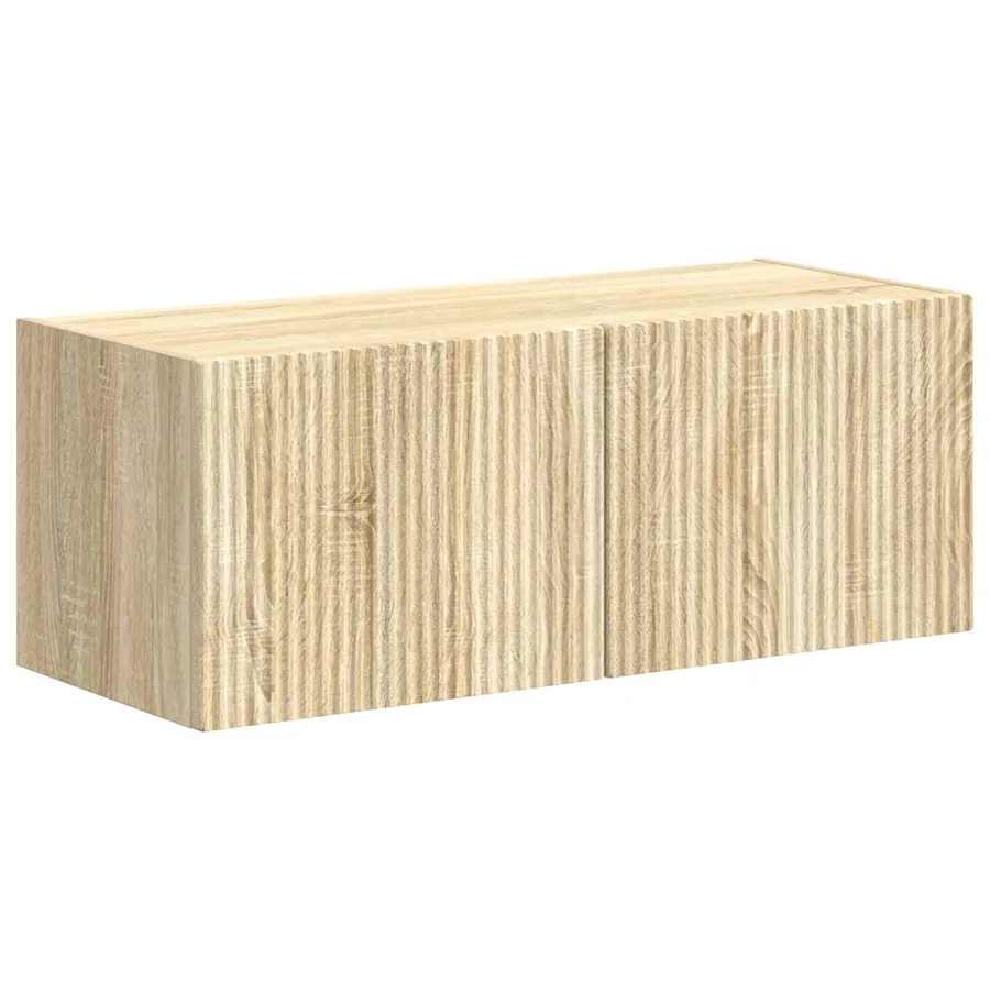 Ensemble meuble TV 4 pcs Chêne Sonoma Bois d'ingénierie - 5