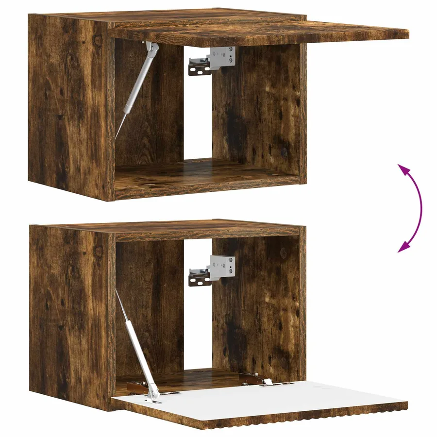Meuble TV 5 pcs Chêne fumé - 12