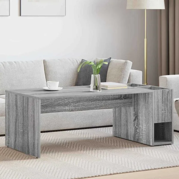 Table basse Gris Sonoma 101,5 x 50 x 37 cm Bois d'ingénierie