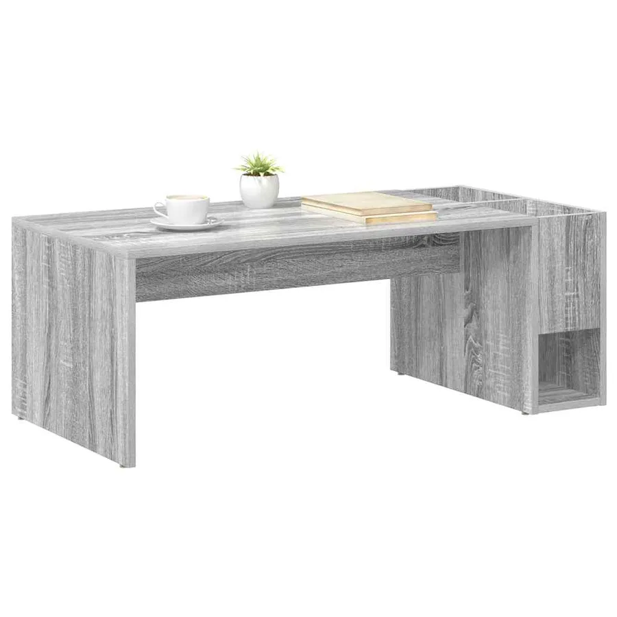 Table basse Gris Sonoma 101,5 x 50 x 37 cm Bois d'ingénierie - 3