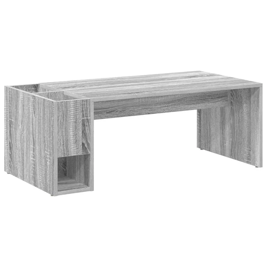 Table basse Gris Sonoma 101,5 x 50 x 37 cm Bois d'ingénierie - 7