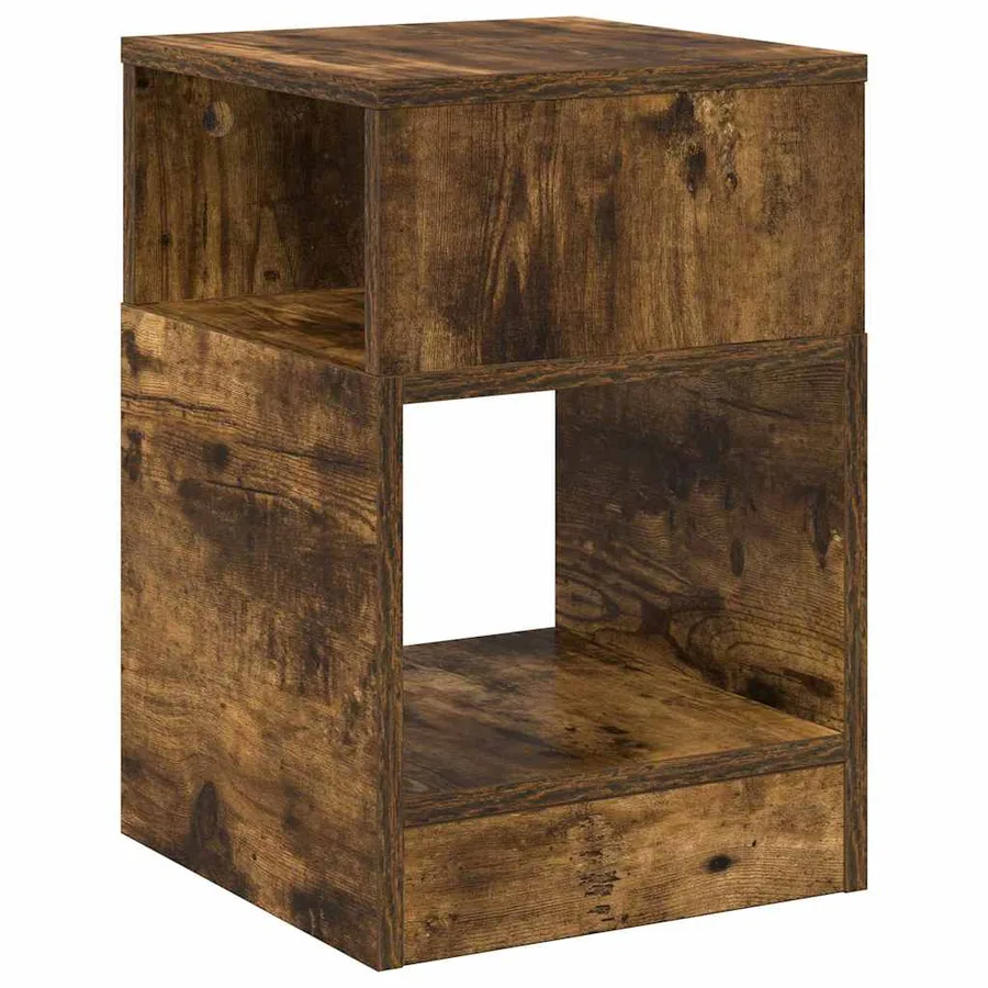 Table d'appoint 2 pcs Chêne fumé 30,5 x 30 x 45 cm - 5