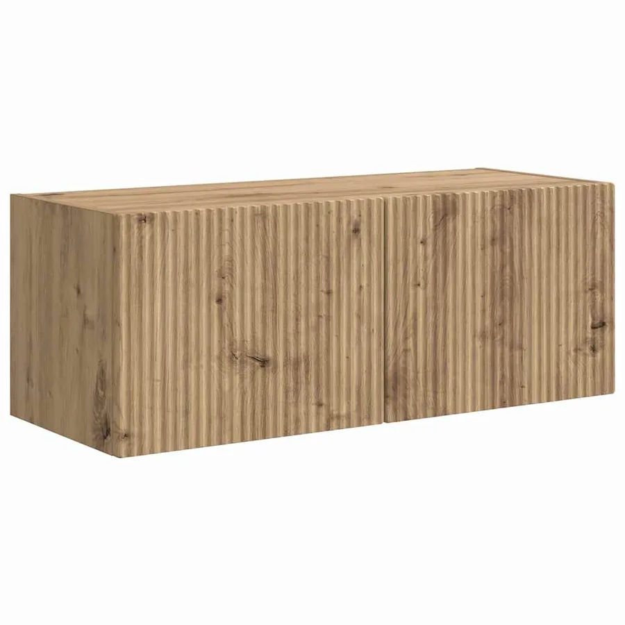 Meuble TV mural 78,5 x 31 x 29,5 cm Chêne artisan - 2