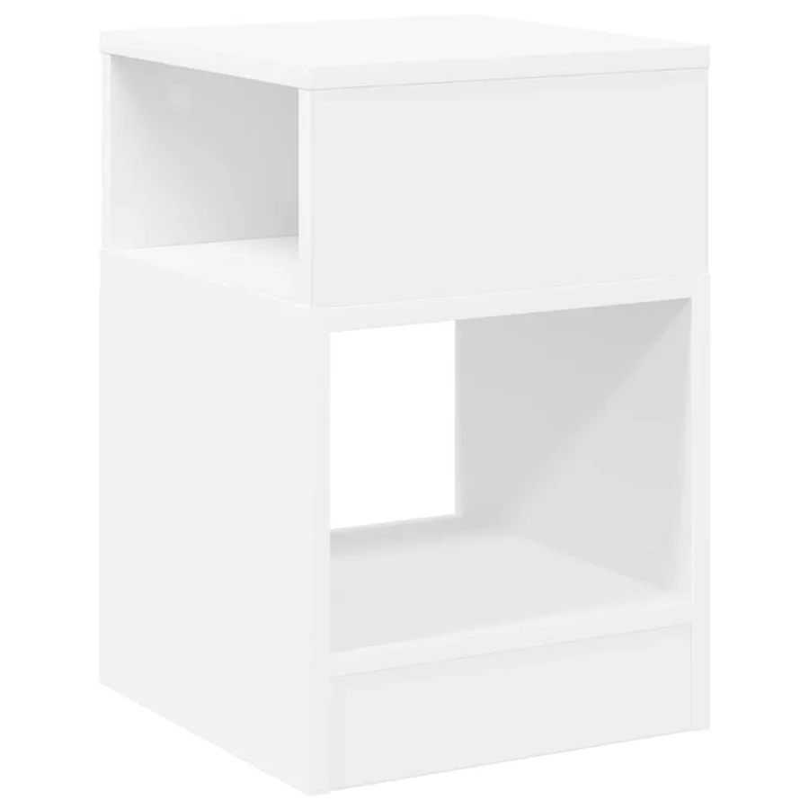 Table d'appoint Blanc 30,5 x 30 x 45 cm Bois d'ingénierie - 7