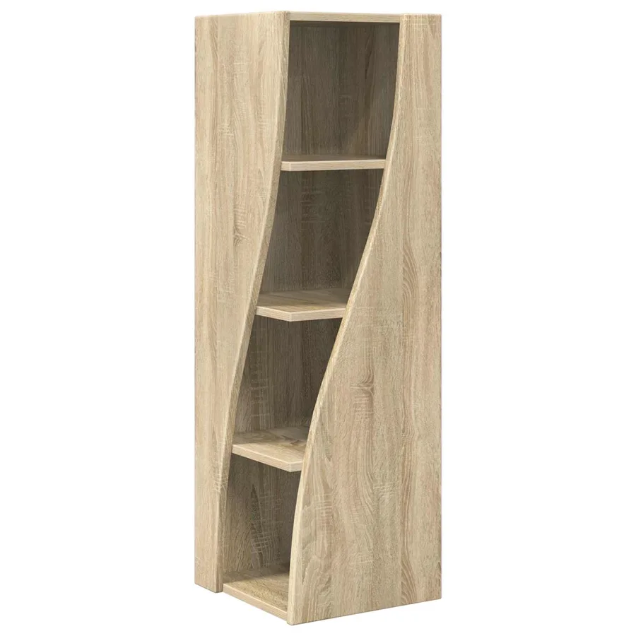 Meuble d'angle Chêne Sonoma 32x32x102cm Bois d'ingénierie - 2