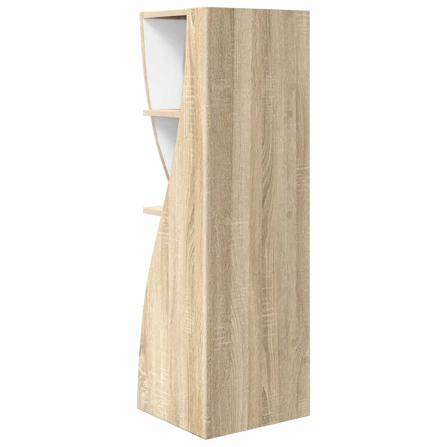 Meuble d'angle Chêne Sonoma 32x32x102cm Bois d'ingénierie - 7