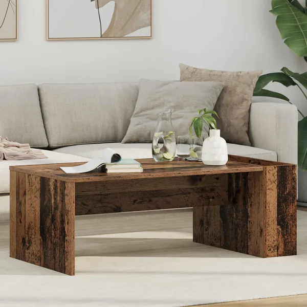 Table basse Bois ancien 95 x 50 x 34 cm Bois d'ingénierie