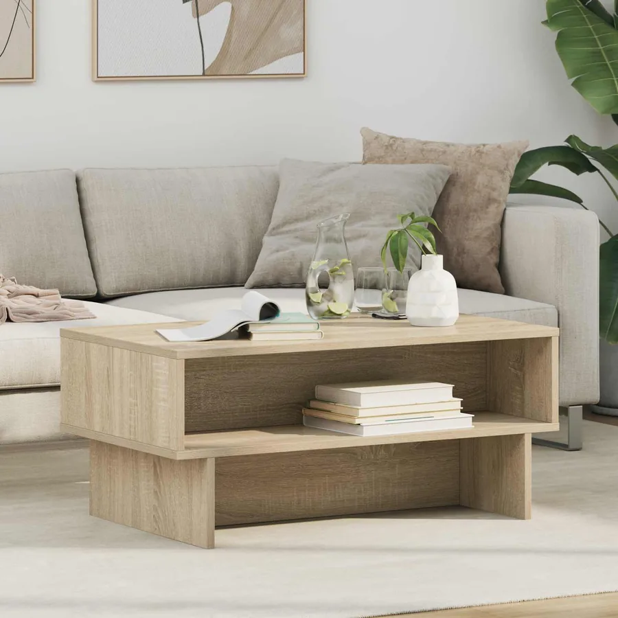 Table basse Chêne Sonoma 80 x 46 x 35 cm Bois d'ingénierie