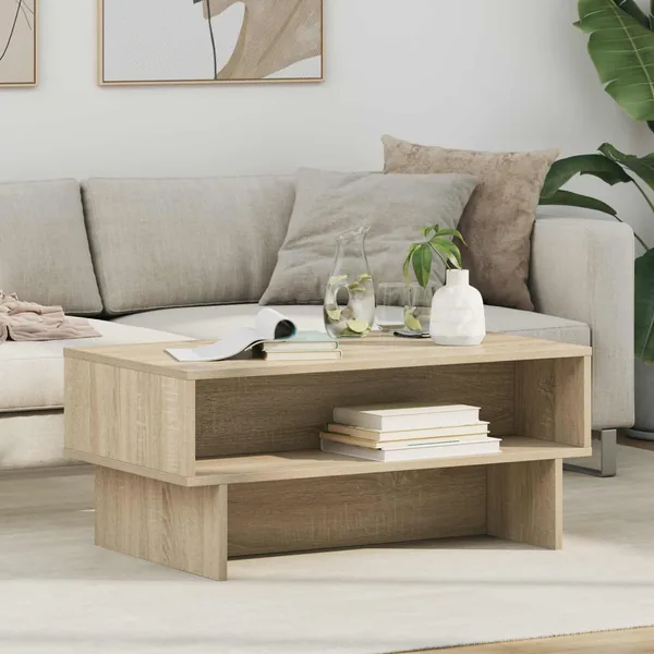 Table basse Chêne Sonoma 80 x 46 x 35 cm Bois d'ingénierie