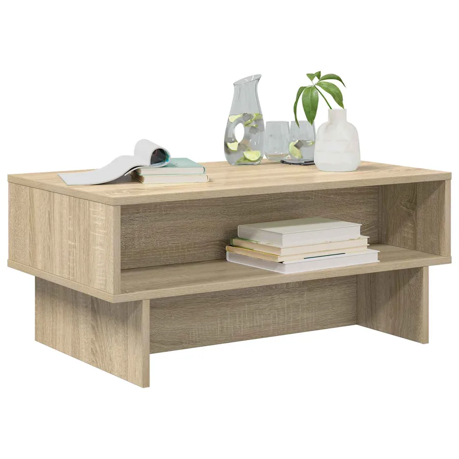 Table basse Chêne Sonoma 80 x 46 x 35 cm Bois d'ingénierie - 3