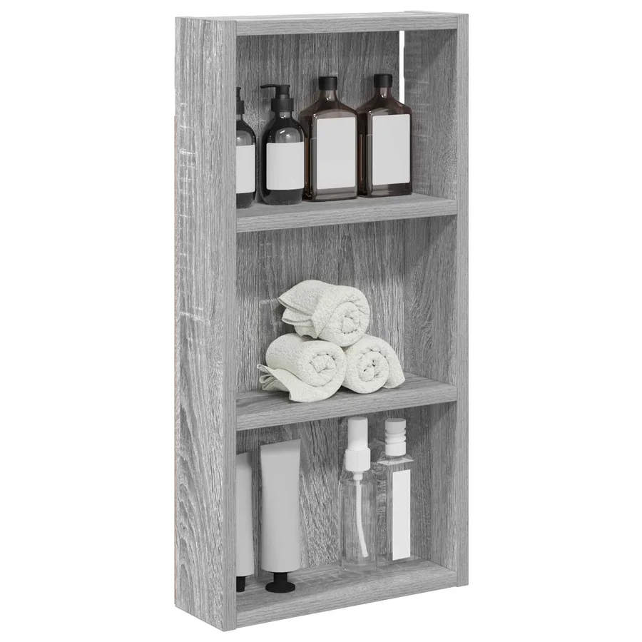 Armoire murale de salle de bain Gris Sonoma 30 x 10 x 60,5 cm - 3