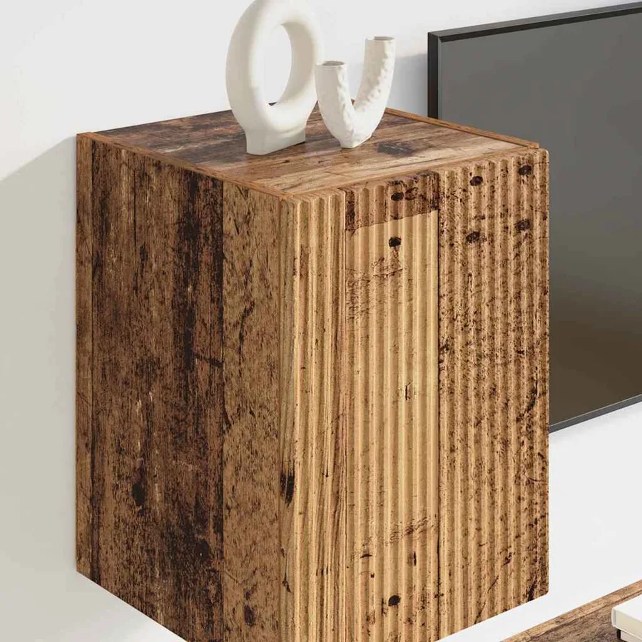 Meuble TV mural Bois Ancien 30 x 31 x 40 cm Bois d'ingénierie - 4