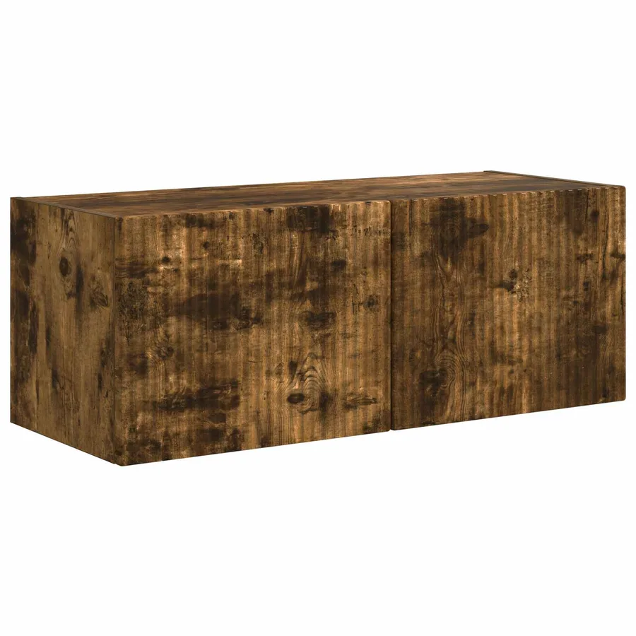 Ensemble meuble TV 4 pcs Chêne fumé Bois d'ingénierie - 6