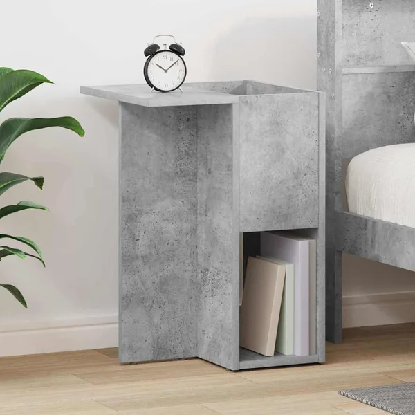 Table d'appoint Gris béton 35 x 40 x 55 cm Bois d'ingénierie