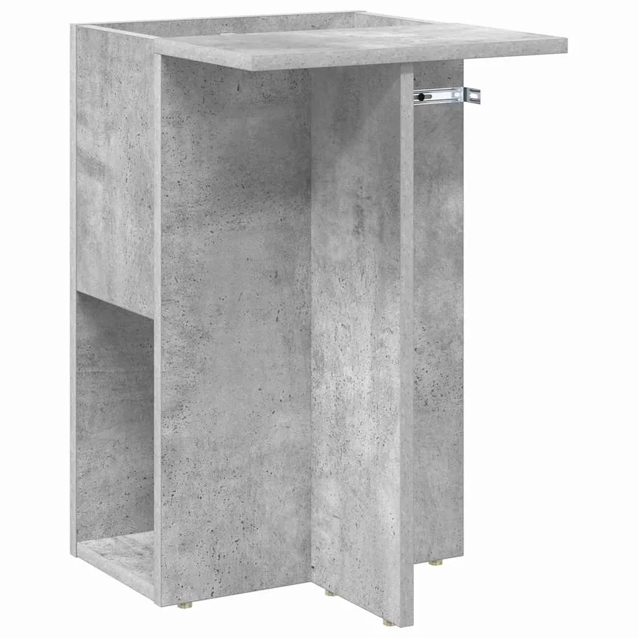 Table d'appoint Gris béton 35 x 40 x 55 cm Bois d'ingénierie - 2