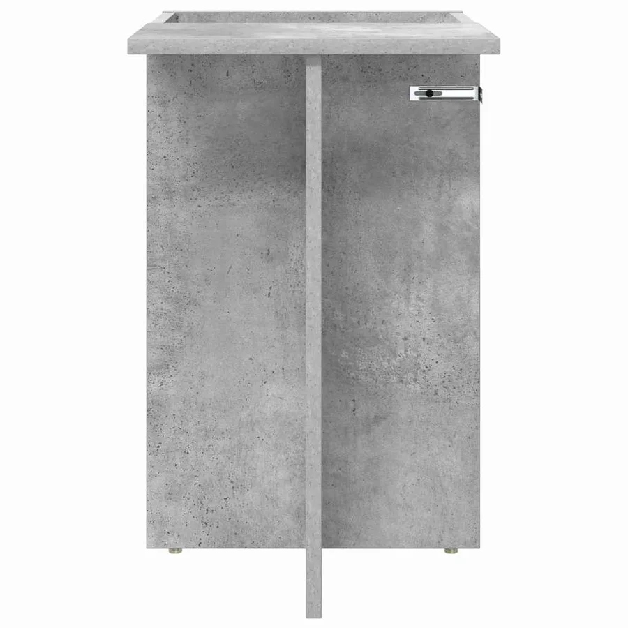 Table d'appoint Gris béton 35 x 40 x 55 cm Bois d'ingénierie - 5