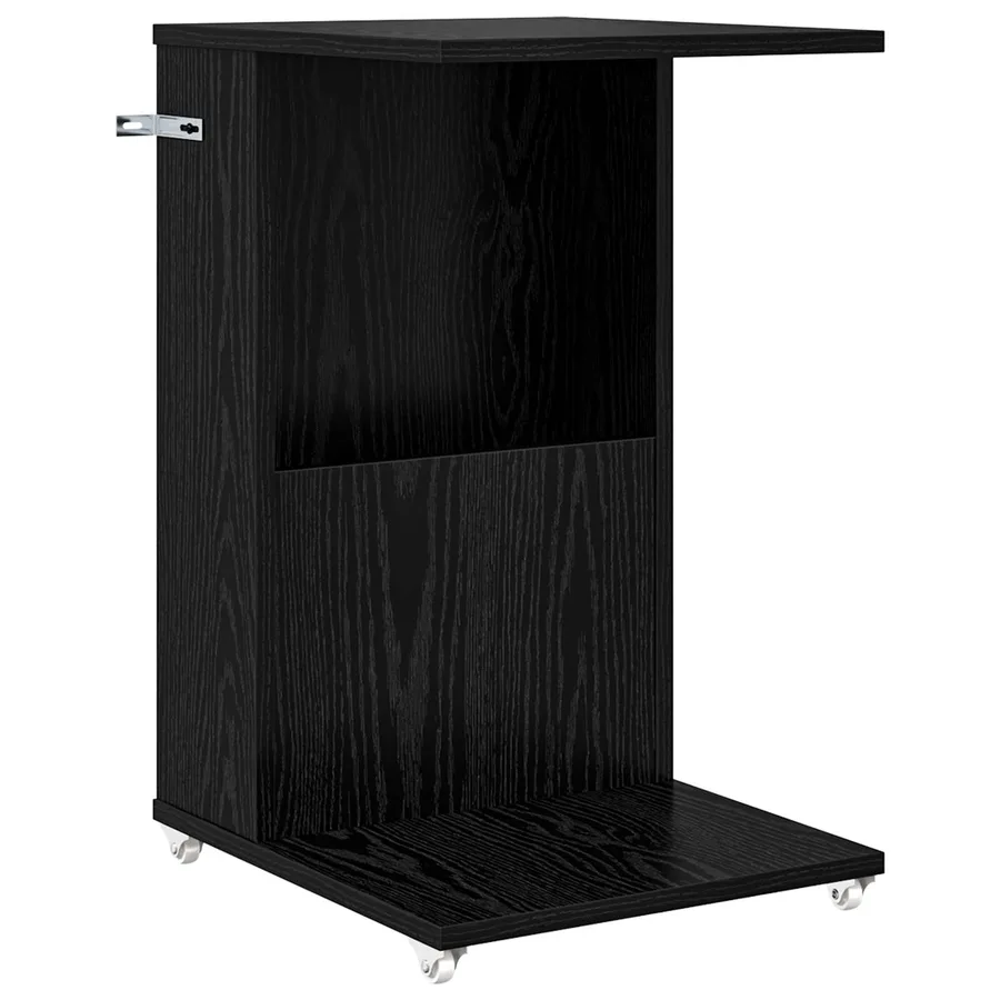 Table d'appoint Chêne noir 40 x 35 x 60 cm Bois d'ingénierie - 2