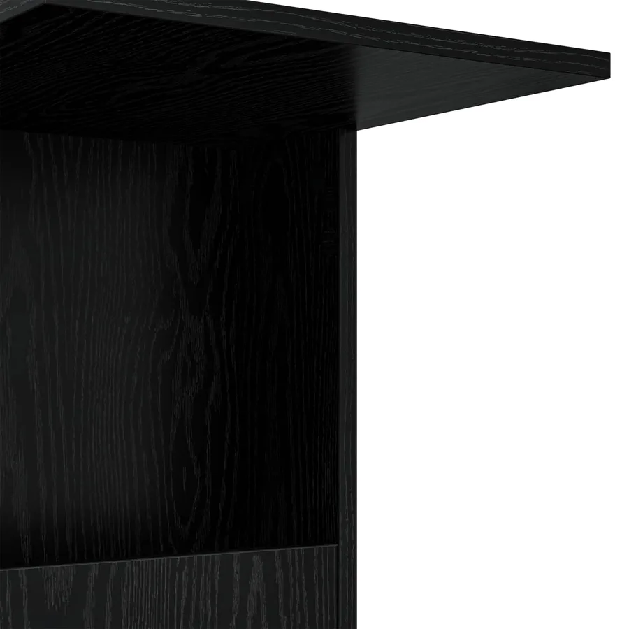 Table d'appoint Chêne noir 40 x 35 x 60 cm Bois d'ingénierie - 9
