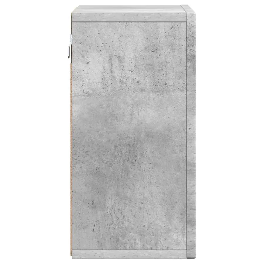 Armoire suspendue avec étagère ELST Gris béton 60 x 20 x 40 cm - 5