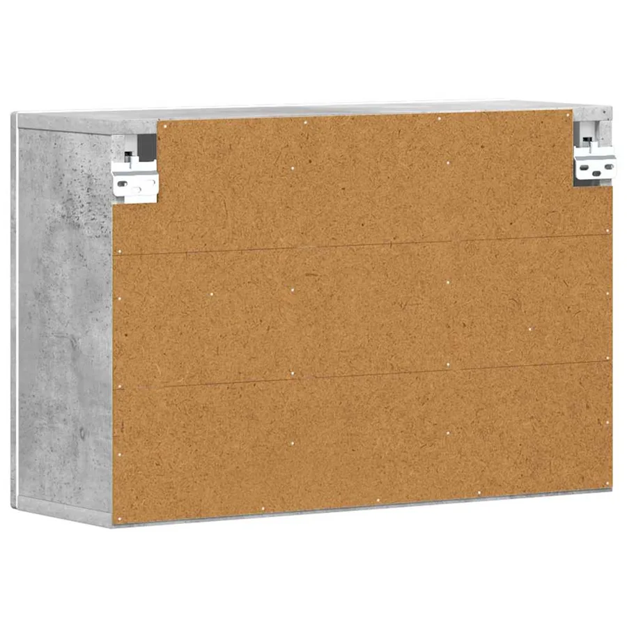 Armoire suspendue avec étagère ELST Gris béton 60 x 20 x 40 cm - 6