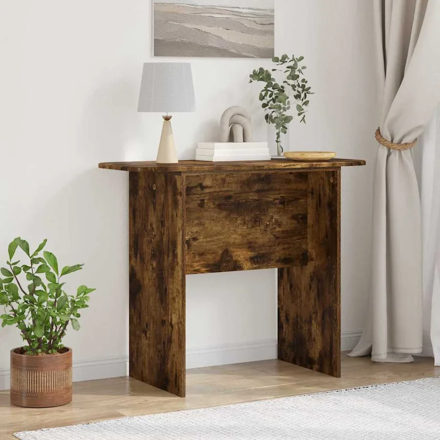 Table console Chêne fumé 93 x 40 x 75 cm Bois d'ingénierie
